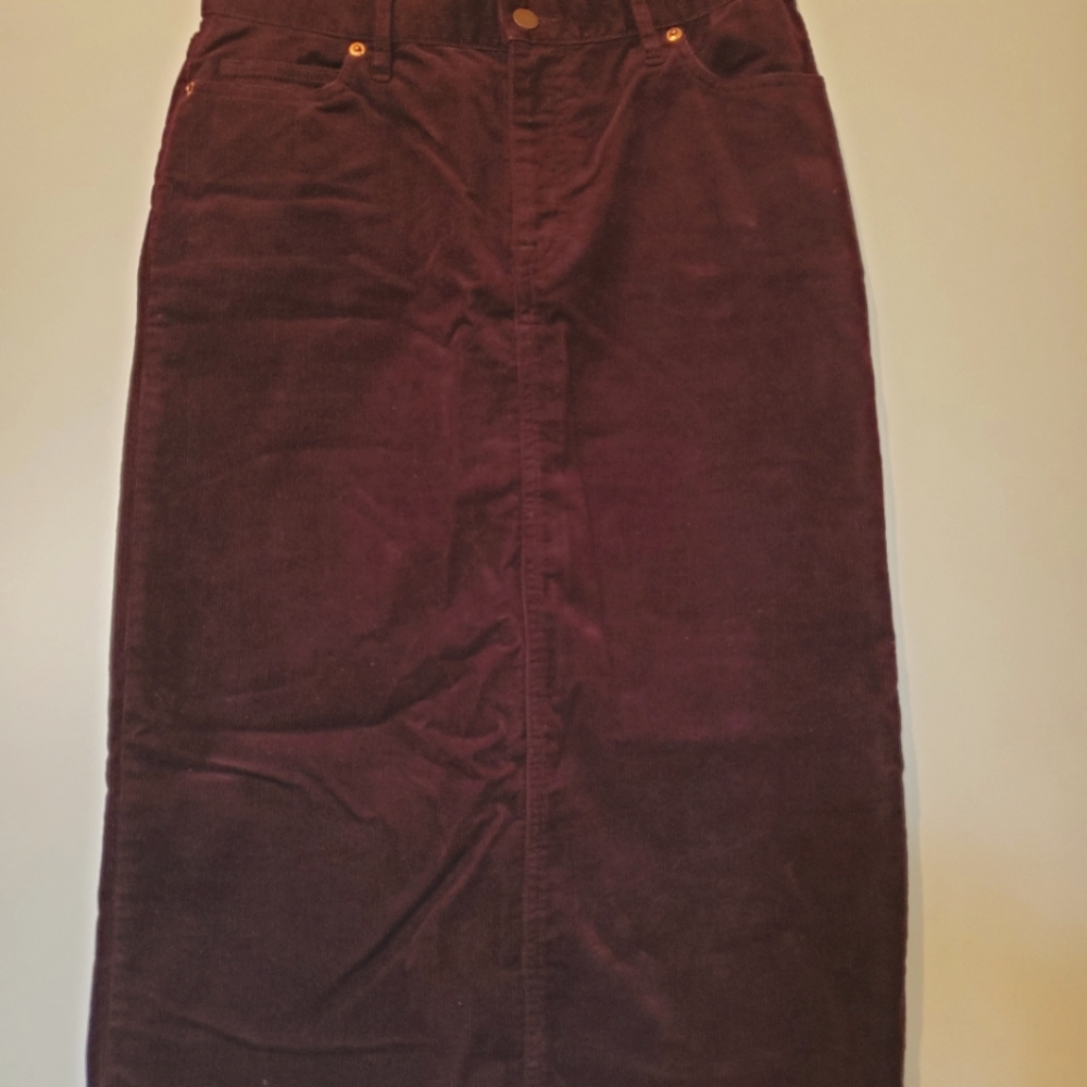 Muji corduroy A-line skirt